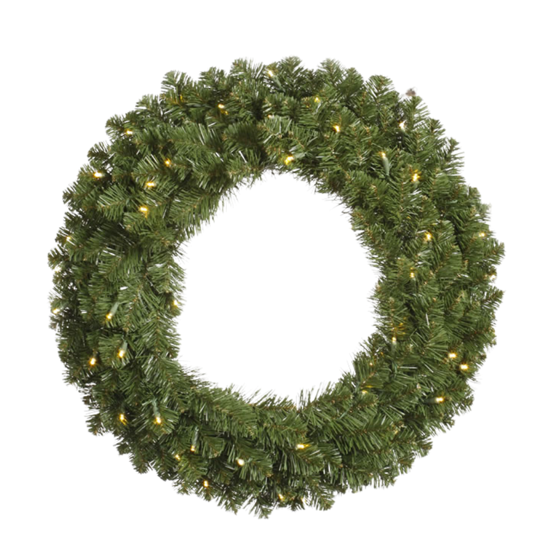 36" Prelit Wreath - Warm White