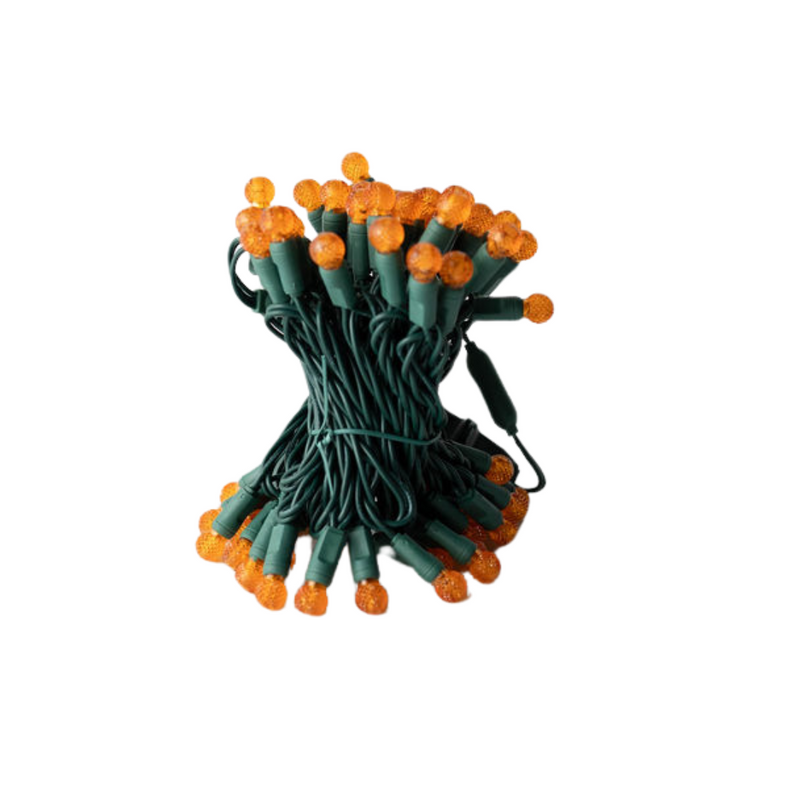 G12 LED 70 Bulb Strands - 4" Spacing - Orange