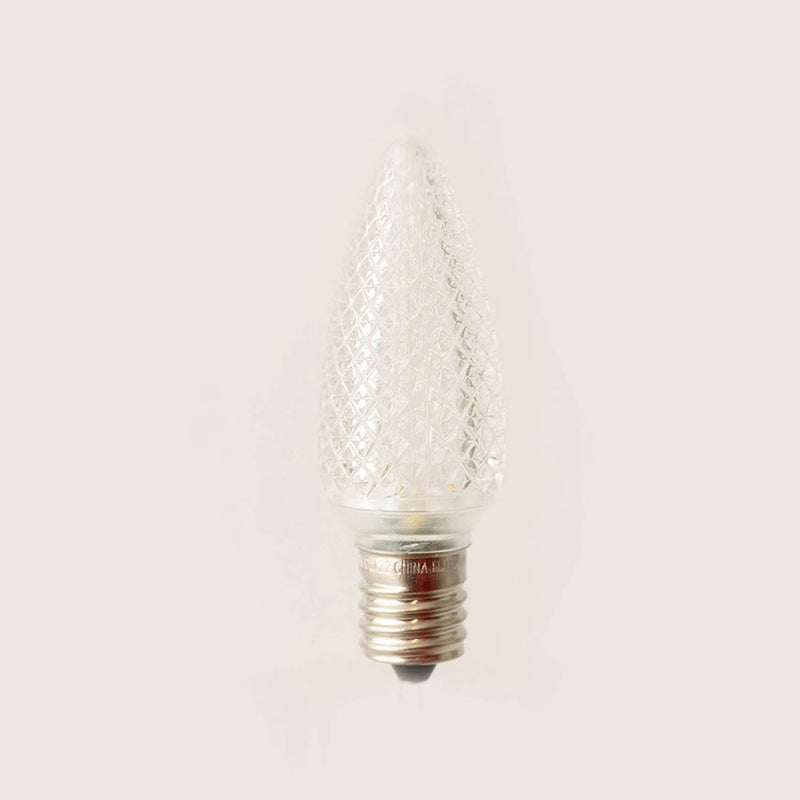 Warm White - C9 LED Bulbs - Bag of 25- Faceted